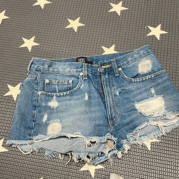 Denim mid rise shorts - Picture 1 of 2